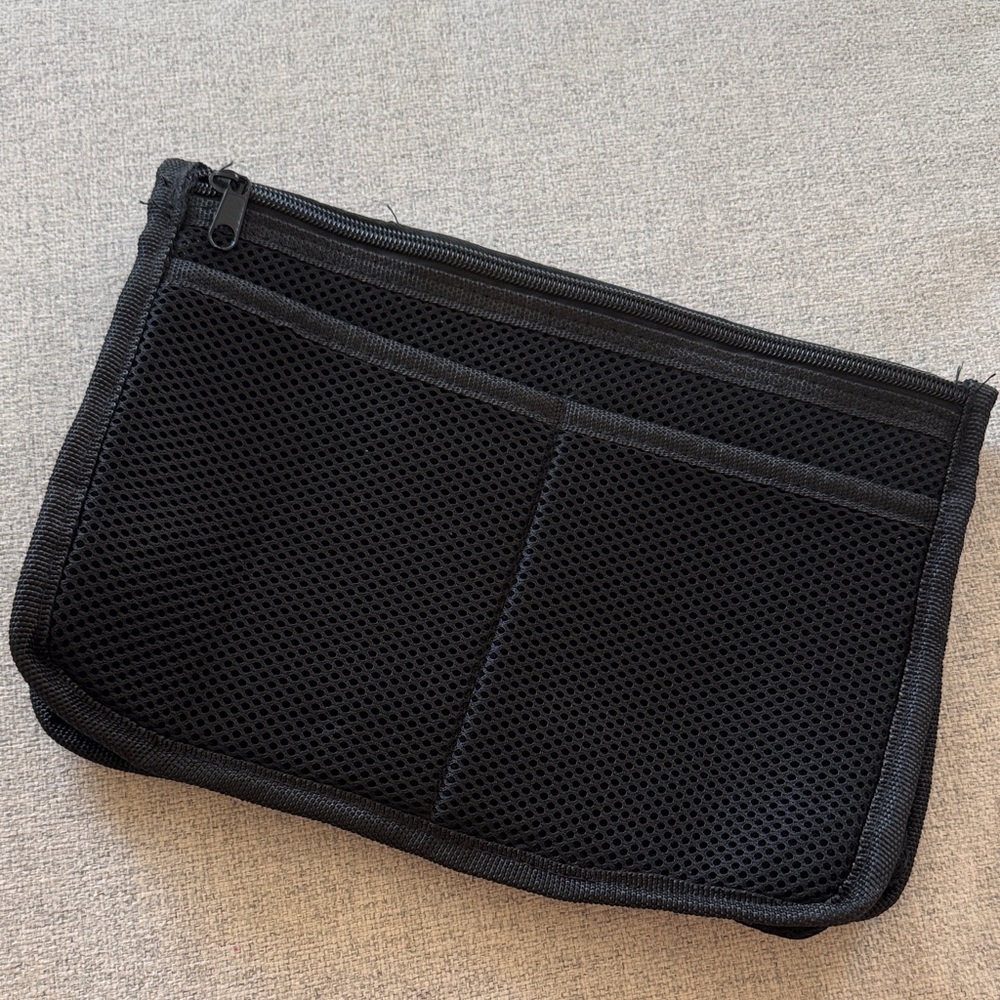 Brand New Black Organizer Pouch or Travel Toiletry Bag